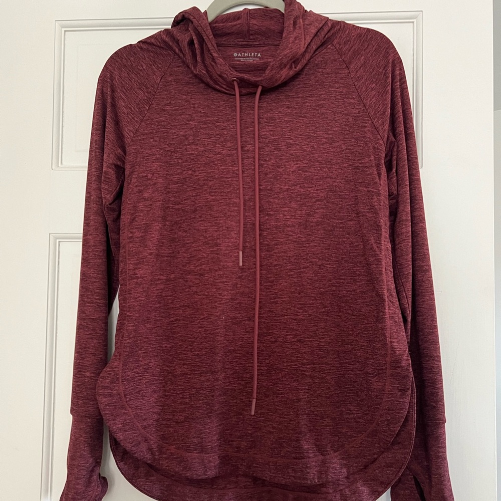 Athleta Uptempo Hoodie Sweatshirt in Maple Red